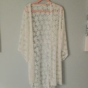 Siren Lily White Floral Sweater
